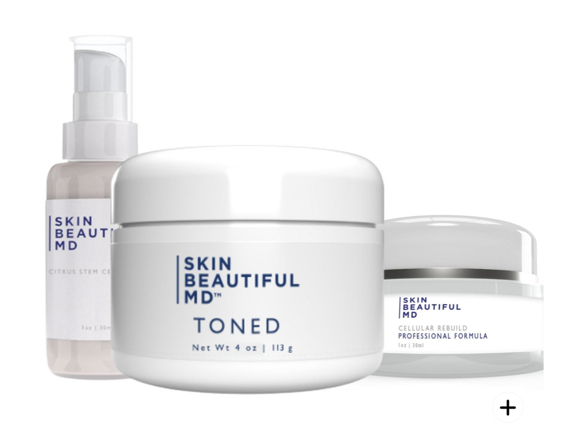 Skin Beautiful MD Toned Trio: Ultimate Neck and Body Care Pack (30 Day Supply)