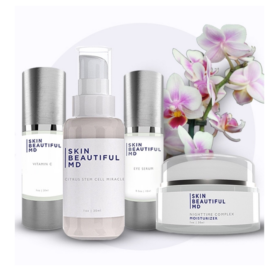 Skin Beautiful MD Total Renew 30 Day Kit (Complete Face and Eye Care)